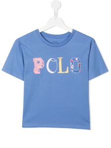 POLO RALPH LAUREN KIDS t-shirt en coton à logo imprimé - Bleu