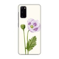 Purple poppy: Volledig geprint Samsung Galaxy S20 Hoesje