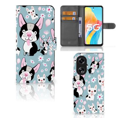 OPPO Reno8 T 5G | Telefoonhoesje | Met pasjeshouder | Hondjes