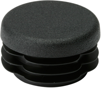 Metafranc kap ronde buis 30mm zw 4st w - wu0640006