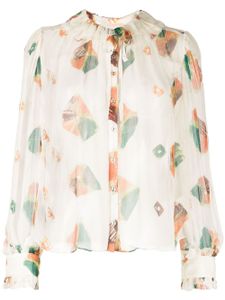 Ulla Johnson blouse Pippa en soie - Blanc