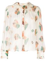 Ulla Johnson blouse Pippa en soie - Blanc