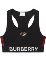 Burberry brassière de sport à logo - Noir