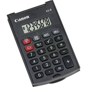 Canon AS-8 calculator Pocket Rekenmachine met display Grijs