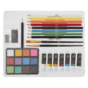 Creative Craft Group Aquarel art verf- en tekenset, 34dlg.