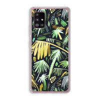 Tropical Palms Dark: Samsung Galaxy A51 5G Transparant Hoesje