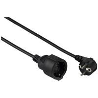 Hama "Profi" Extension Cable with Earth Contact, 2 m, black Zwart - thumbnail