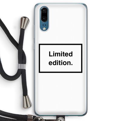 Limited edition: Huawei P20 Transparant Hoesje met koord