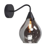Highlight WandlampCambio zwart met smoke glas - W3859.01