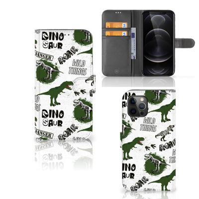 Telefoonhoesje | Met pasjeshouder | voor Apple iPhone 12 Pro Max Dinosaurus