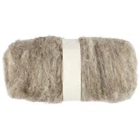 Creativ Company Gekaarde wol, naturel, 100 gr/ 1 bol