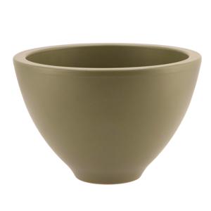 DK Design Bloempot/plantenpot - Vinci - olijfgroen mat - voor binnen - D15 x H23 cm