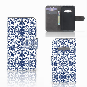 Samsung Galaxy Xcover 3 | Xcover 3 VE Hoesje Flower Blue