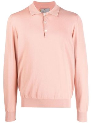 Canali polo à manches longues - Rose