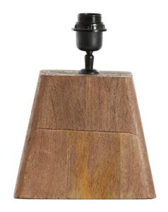 Light & Living Tafellamp Kardan Hout, 19cm hoog - Bruin (excl. kap)