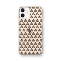 Poop emoji: iPhone 12 mini Transparant Hoesje