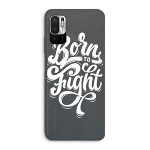 Born to Fight: Xiaomi Redmi Note 10 5G Transparant Hoesje
