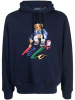 Polo Ralph Lauren hoodie à imprimé Polo Bear - Bleu