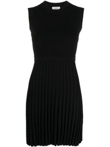 SANDRO ribbed sleeveless minidress - Noir