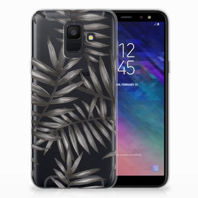 Samsung Galaxy A6 (2018) | TPU Case | Leaves Grey Samsung Galaxy A6 (2018) | TPU Case | Leaves Grey