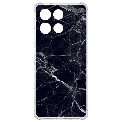 TPU Telefoonhoesje Motorola Moto G56 - Marmer Zwart backcover