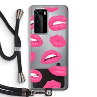 Bite my lip: Huawei P40 Pro Transparant Hoesje met koord