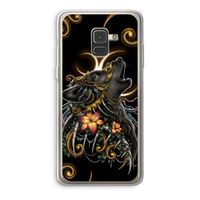 Huilende Wolf: Samsung Galaxy A8 (2018) Transparant Hoesje