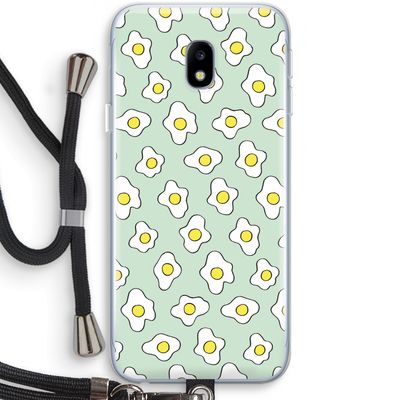 Spiegeleitjes: Samsung Galaxy J3 (2017) Transparant Hoesje met koord