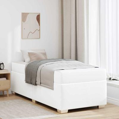Bedframe Wit 90 x 200 cm Kunstleer