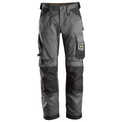 Snickers Workwear 6351 Stretch Loose Fit Werkbroek grijs/zwart - maat 50