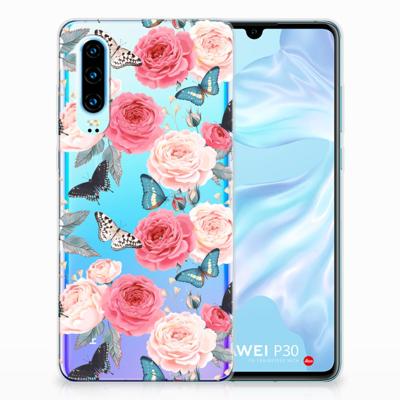 Huawei P30 | TPU Case | Butterfly Roses Huawei P30 | TPU Case | Butterfly Roses