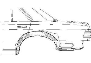 Plaatwerkdeel .w126 80-.binnenwielscher 3026447