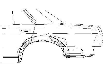 Plaatwerkdeel .w126 80-.binnenwielscher 3026447