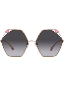 Bvlgari lunettes de soleil à monture géométrique - Rose