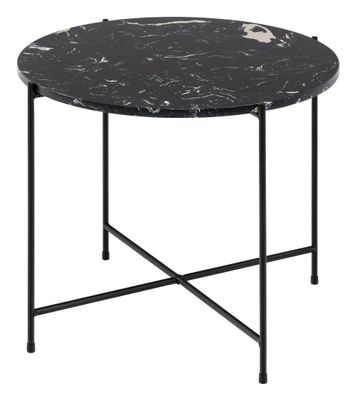 Bendt Bijzettafel 'Carolien' Zwart Marmer, Ø52cm