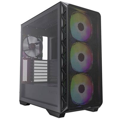 MONTECH AIR 903 MAX Midi-tower PC-behuizing Zwart 4 voorgeïnstalleerde LED-ventilators