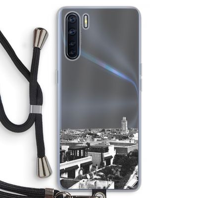 Marrakech Skyline : Oppo A91 Transparant Hoesje met koord