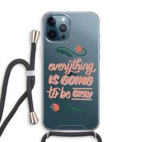 Optimistic flower girl: iPhone 12 Pro Transparant Hoesje met koord