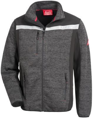 NITRAS SAFETY Knitted softshell jacket. motion tex plus black