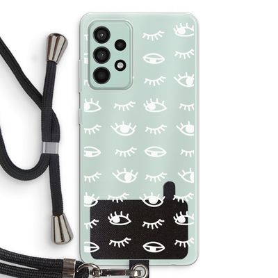 Eye pattern #3: Samsung Galaxy A52s 5G Transparant Hoesje met koord
