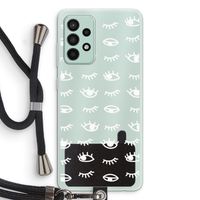 Eye pattern #3: Samsung Galaxy A52s 5G Transparant Hoesje met koord