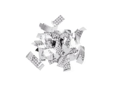 TCM FX Metallic Confetti rectangular 55x18mm, silver, laser effect, 1kg TCM FX Metallic Confetti rectangular 55x18mm, silver, laser effect, 1kg