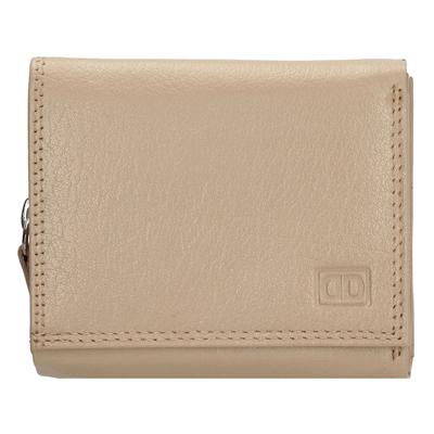 Double-D Overslag Portemonnee S RFID Licht Taupe