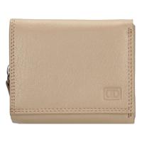 Double-D Overslag Portemonnee S RFID Licht Taupe