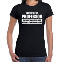 I'm the best professor t-shirt zwart dames - De beste professor cadeau 2XL  -