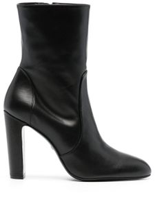 Stuart Weitzman boots Vida 100 mm en cuir - Noir