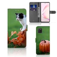 Samsung Note 10 Lite | Telefoonhoesje | Met pasjeshouder | Kitten