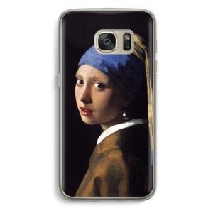 The Pearl Earring: Samsung Galaxy S7 Transparant Hoesje