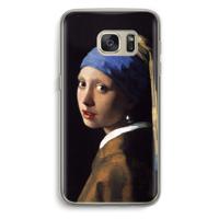 The Pearl Earring: Samsung Galaxy S7 Transparant Hoesje