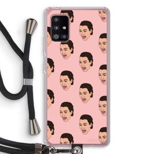 Ugly Cry Call: Samsung Galaxy A51 5G Transparant Hoesje met koord